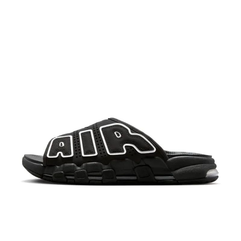 Nike Air More Uptempo Slide ‘Black White’ (DV2137-001)
