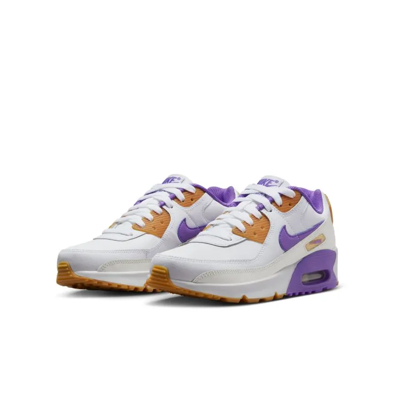 Nike Air Max 90 LTR GS ‘White Action Grape’ (DV3607-103)