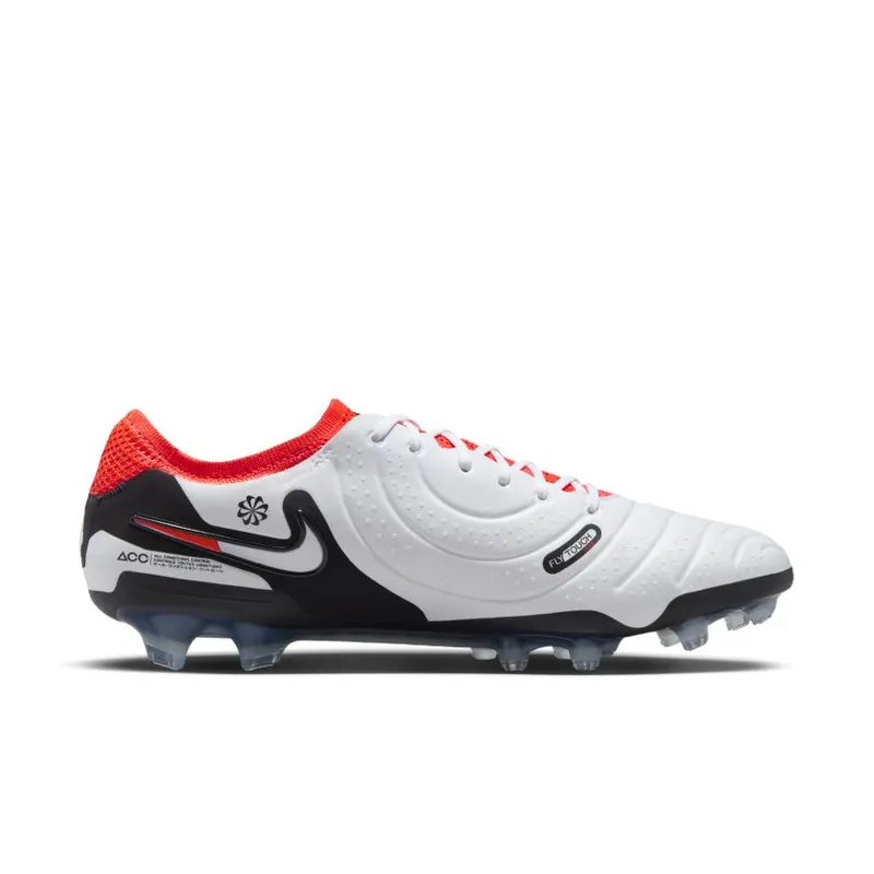 Nike Tiempo Legend 10 Elite FG White Black Bright Crimson (DV4328-100)