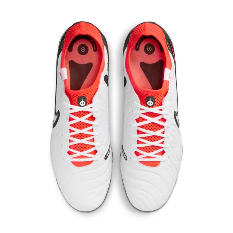 Nike Tiempo Legend 10 Elite FG White Black Bright Crimson (DV4328-100)