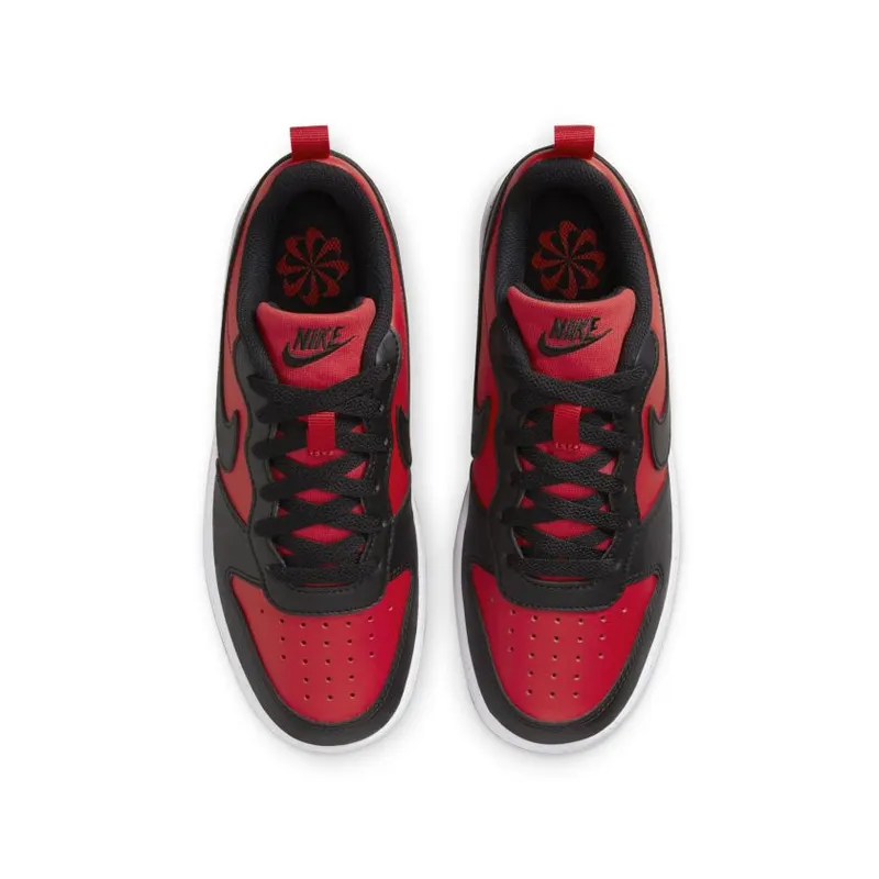 Nike Court Borough Low Recraft GS ‘Black University Red’ (DV5456-600)