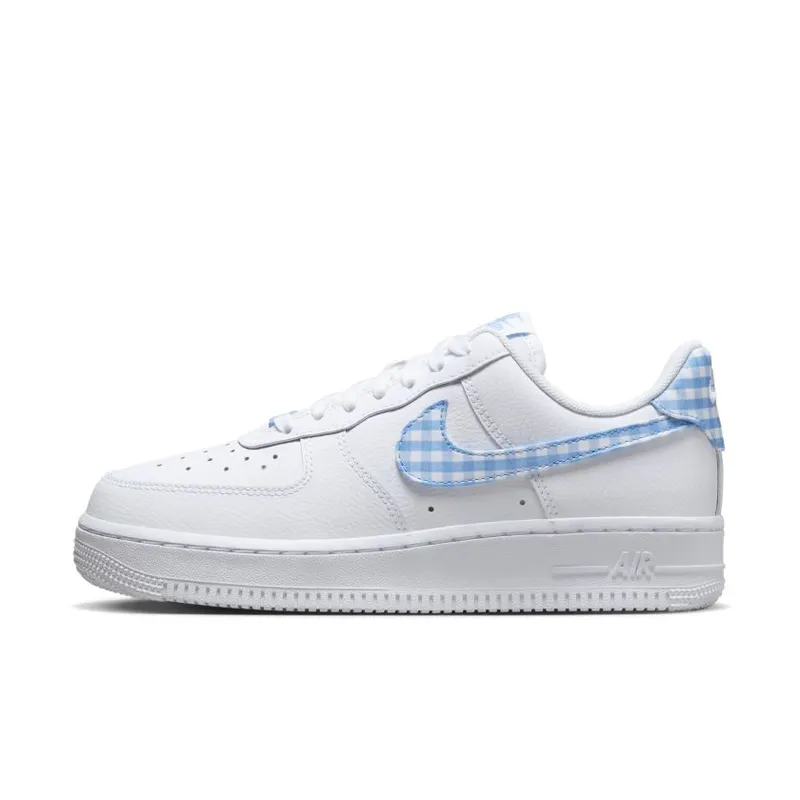 Nike Air Force 1 ’07 WMNS ‘University Blue Gingham’ (DZ2784-100)
