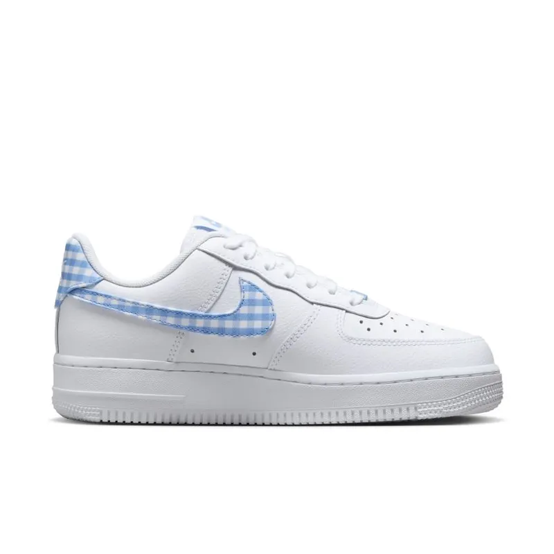 Nike Air Force 1 ’07 WMNS ‘University Blue Gingham’ (DZ2784-100)