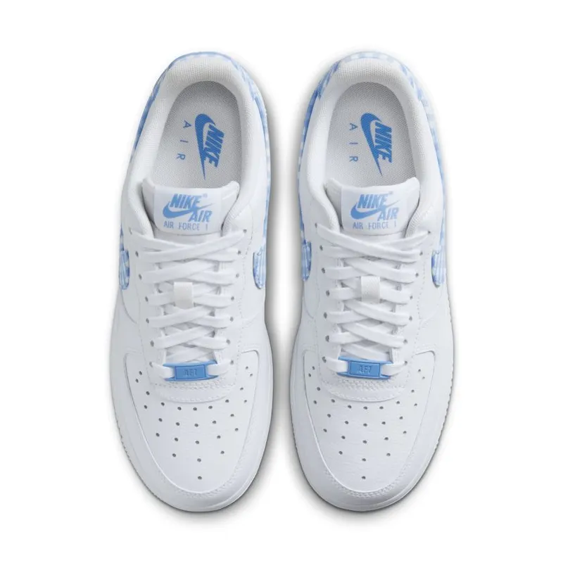 Nike Air Force 1 ’07 WMNS ‘University Blue Gingham’ (DZ2784-100)
