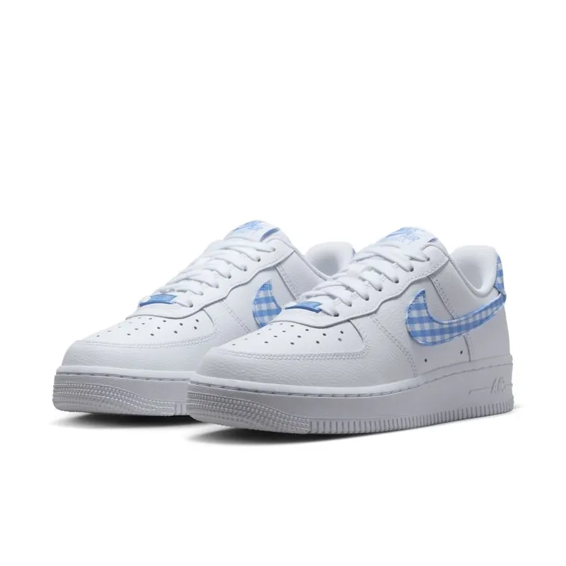 Nike Air Force 1 ’07 WMNS ‘University Blue Gingham’ (DZ2784-100)