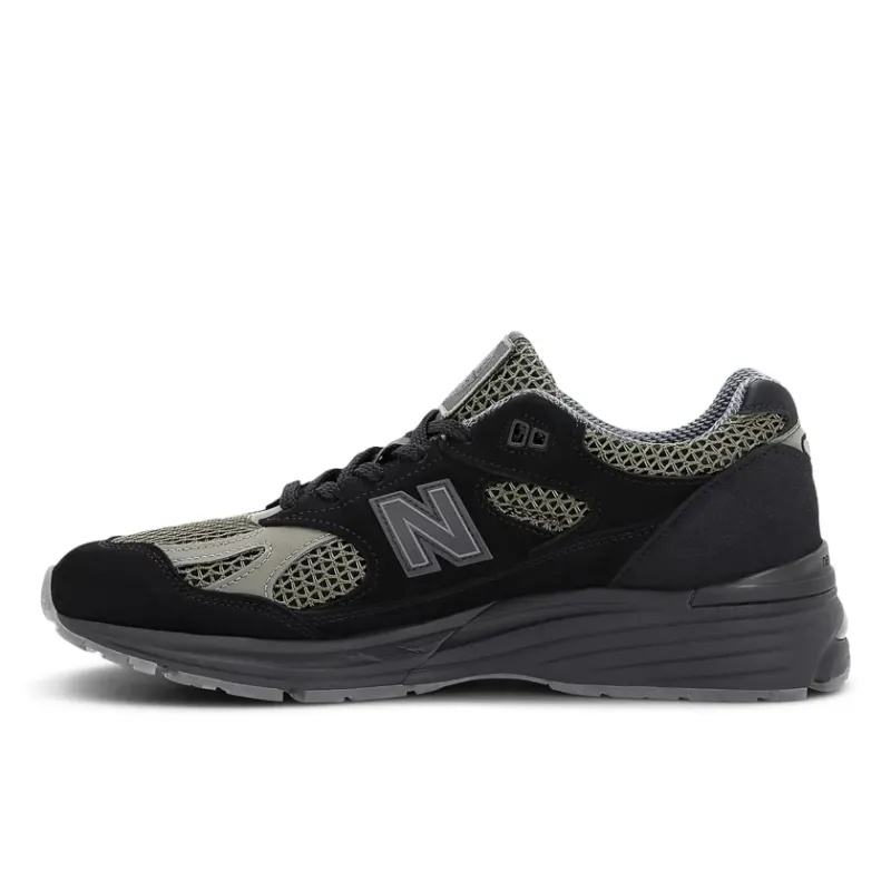 Stone Island x New Balance 991v2 ‘Black Olive’ – Made in UK (U991SD2)