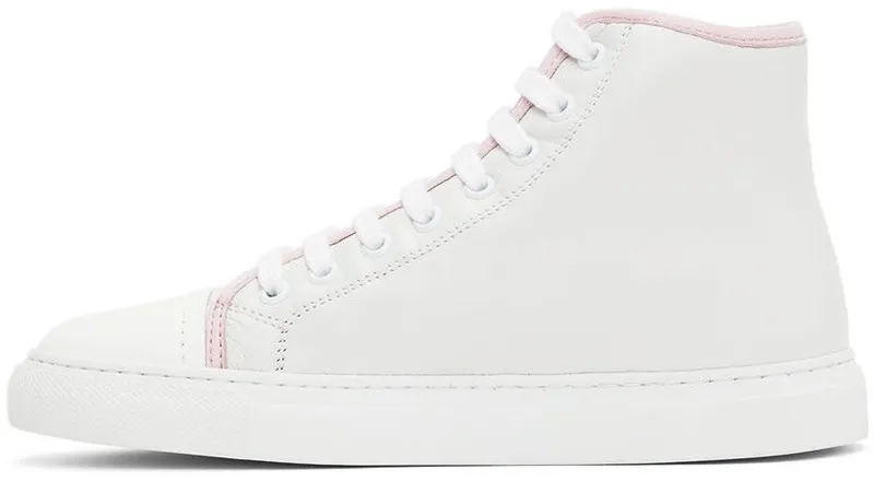 Moschino White Leather High-Top Sneakers (MA15212G0E_MAG_10A)