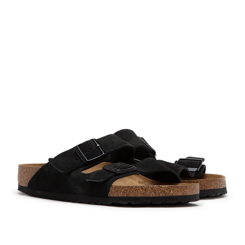 Birkenstock Arizona Soft Footbed Suede (Black)
