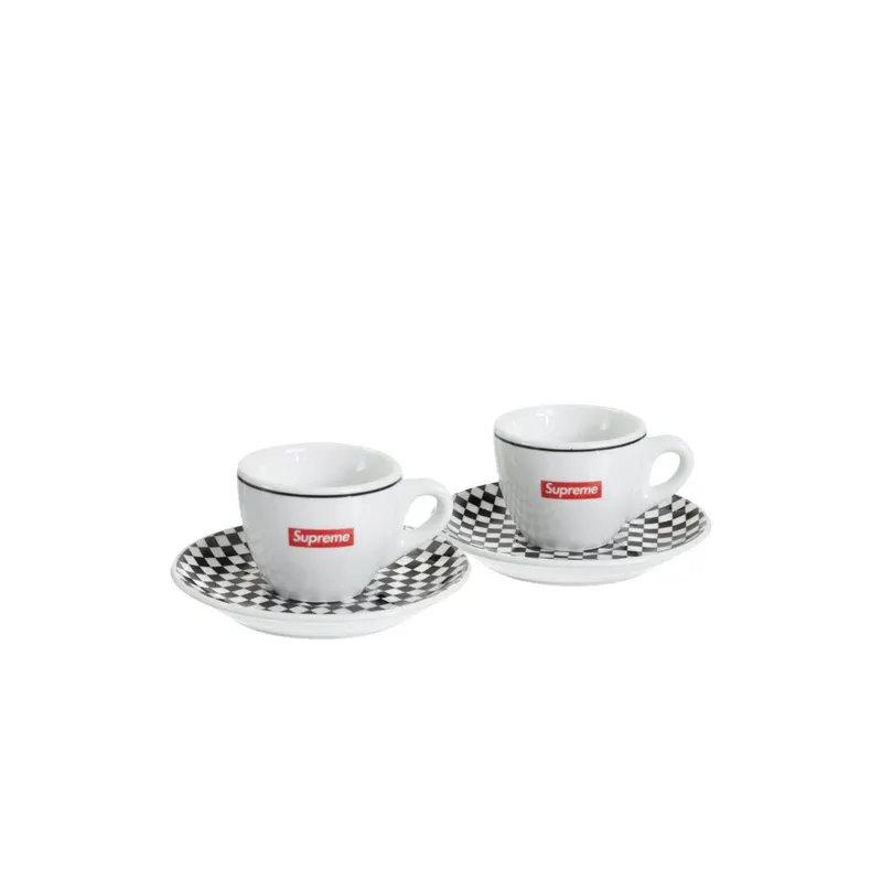 Supreme IPA Porcellane Aosta Espresso Set (Set of 2) Black (SS22) (SS22)