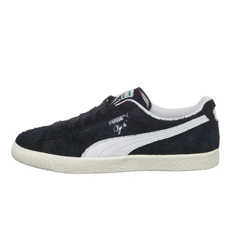 Puma Clyde Hairy Suede Puma Black / Frosted Ivory (393115-02)