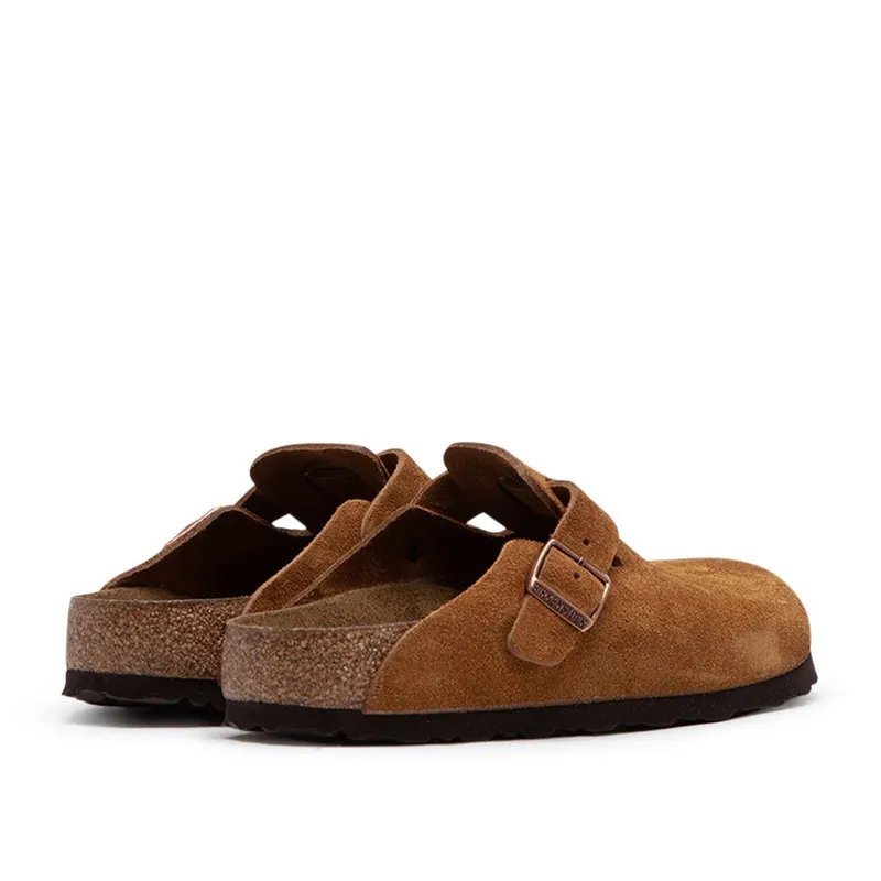 Birkenstock Boston Soft Footbed Suede Leather (Brown)
