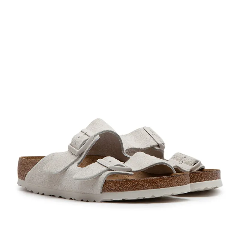 Birkenstock Arizona Soft Footbed Suede (Light Grey)