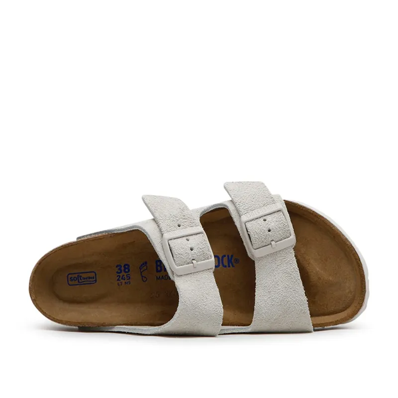 Birkenstock Arizona Soft Footbed Suede (Light Grey)