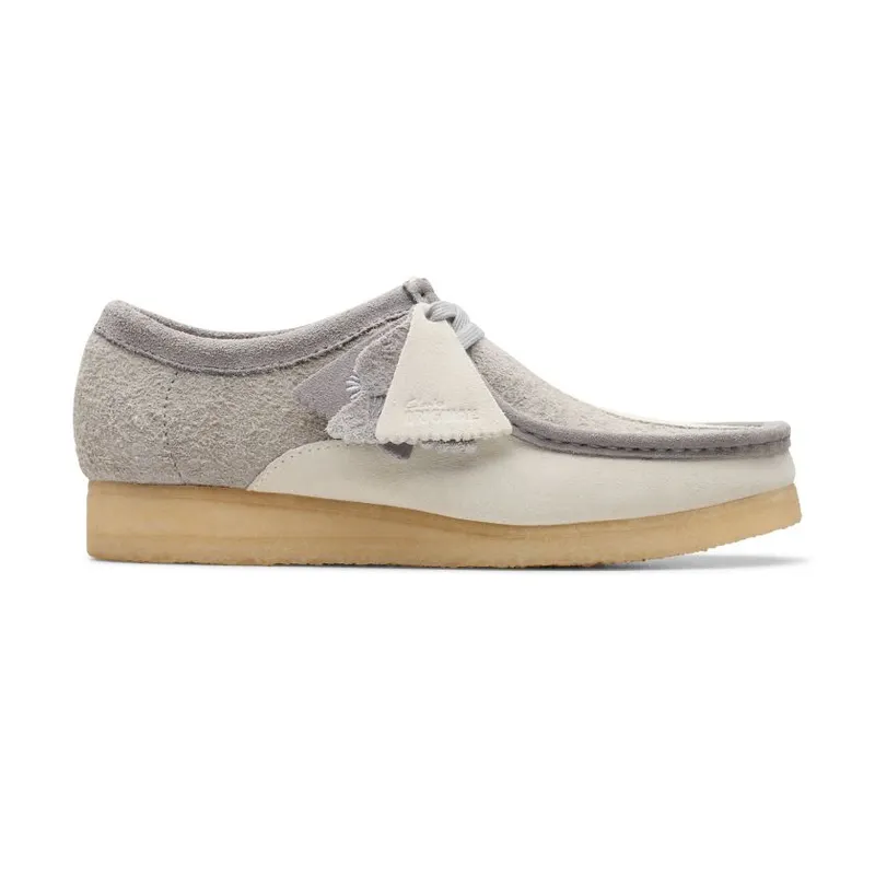 Clarks Wallabee (Grey / Off White)