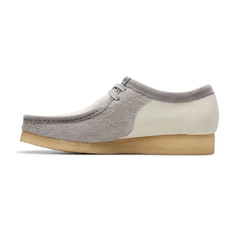 Clarks Wallabee (Grey / Off White)
