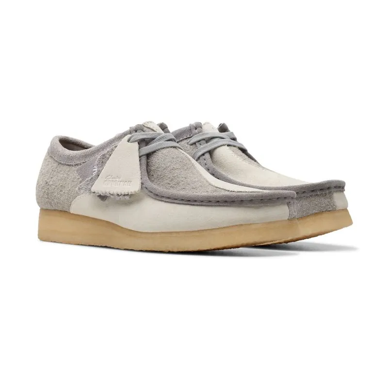 Clarks Wallabee (Grey / Off White)