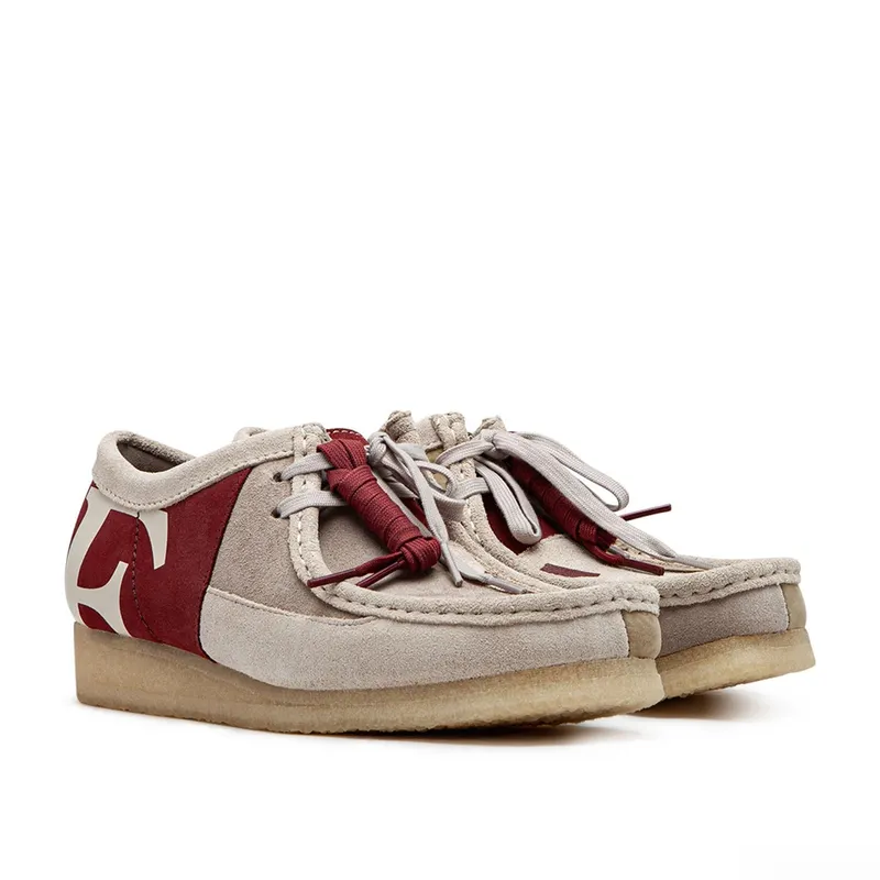 Clarks x Franck Pellegrino Wallabee Combi (Red)