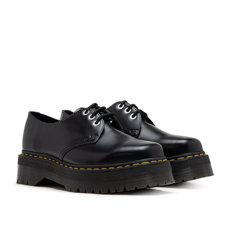 Dr. Martens 1461 Quad Squared Toe Leather Shoes (Black)