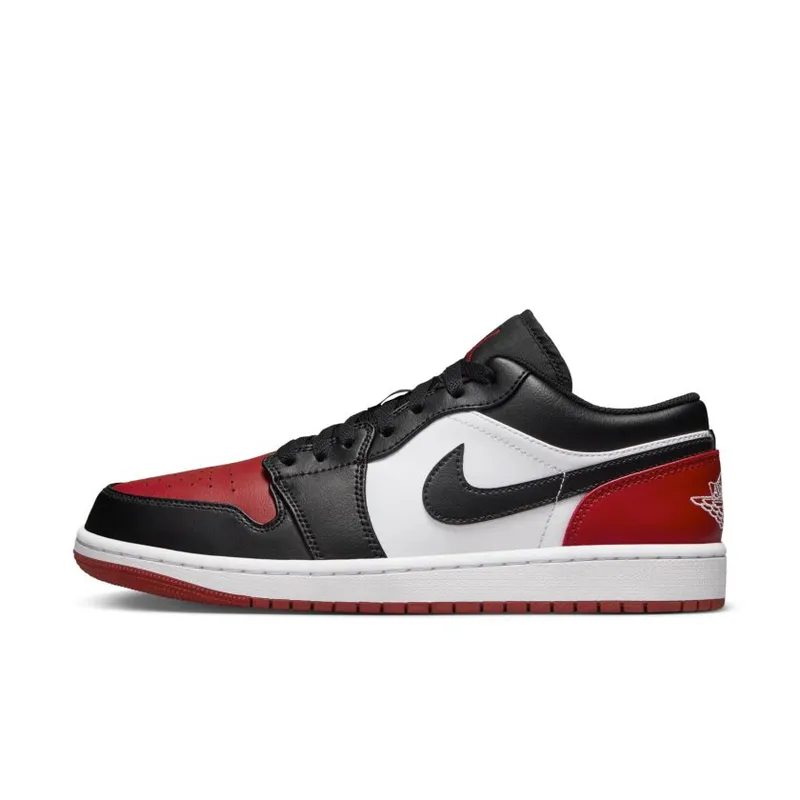 Air Jordan 1 Low White & Black Varsity Red (553558-161)