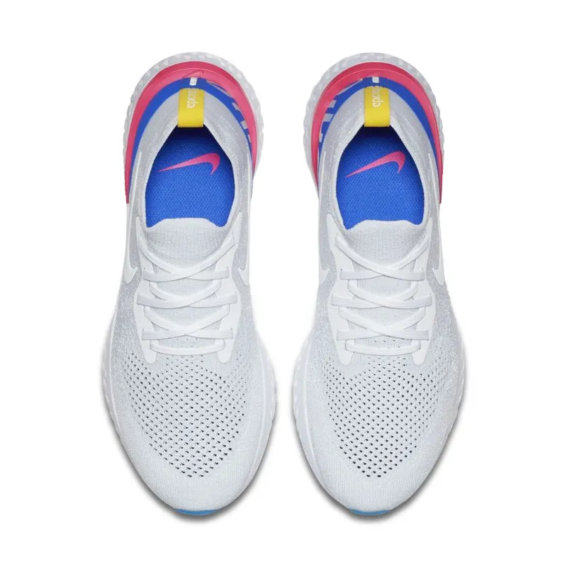 Nike Epic React Flyknit White/Pink Blast (AQ0067-101)