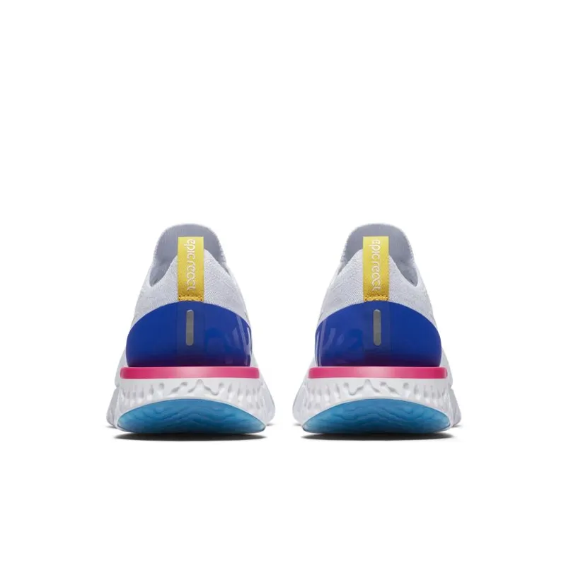 Nike Epic React Flyknit White/Pink Blast (AQ0067-101)