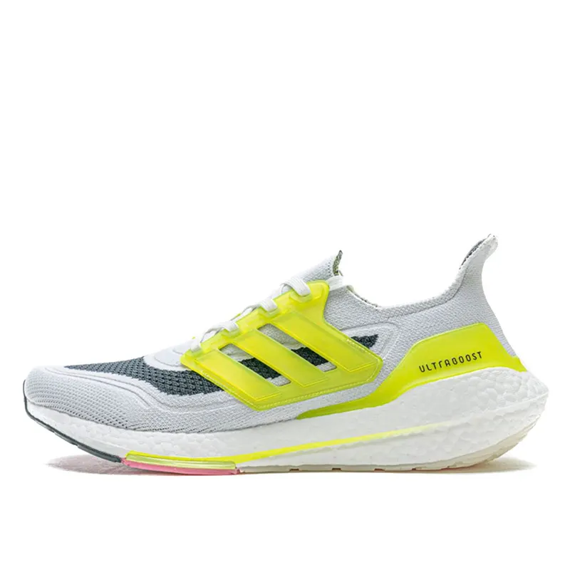 adidas Ultraboost 12 White Grey Yellow (FY1214)