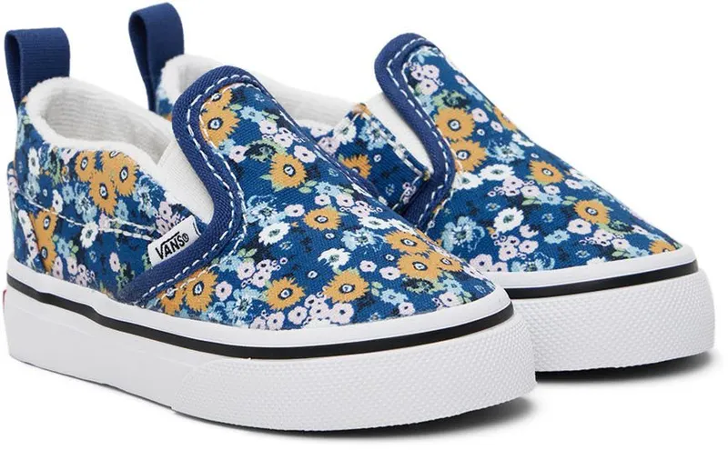 Vans Baby Blue Classic Slip-On V Sneakers (VN000UBSAS21)