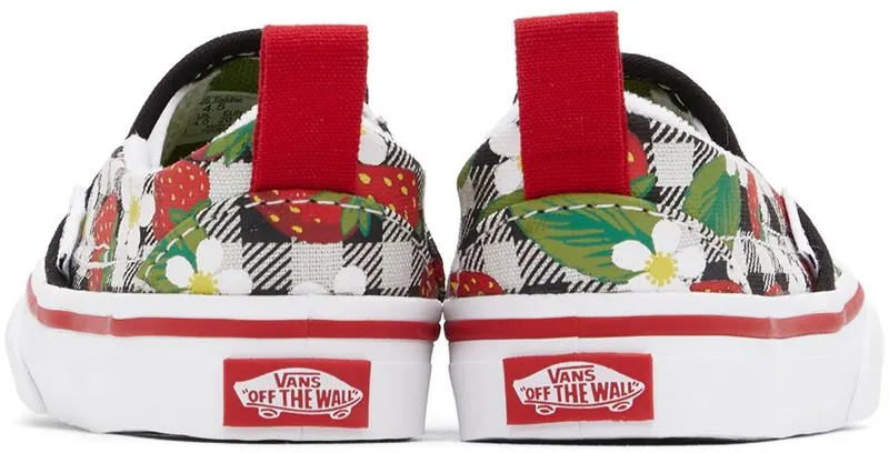 Vans Baby Multicolor Strawberry Gingham Slip-On V Sneakers (VN000UBSARU1)