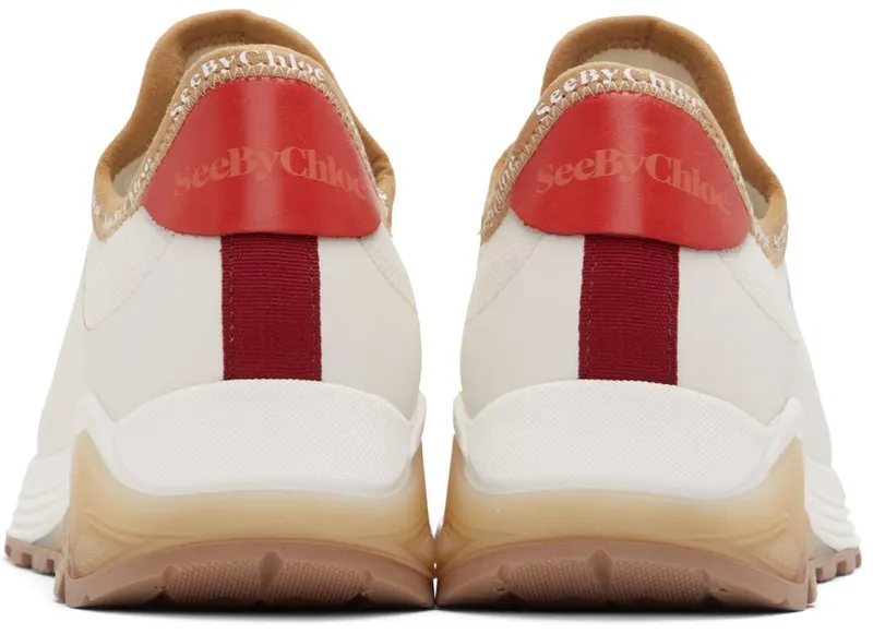 See by Chloé Beige Brett Sneakers (SB38181A 15341)