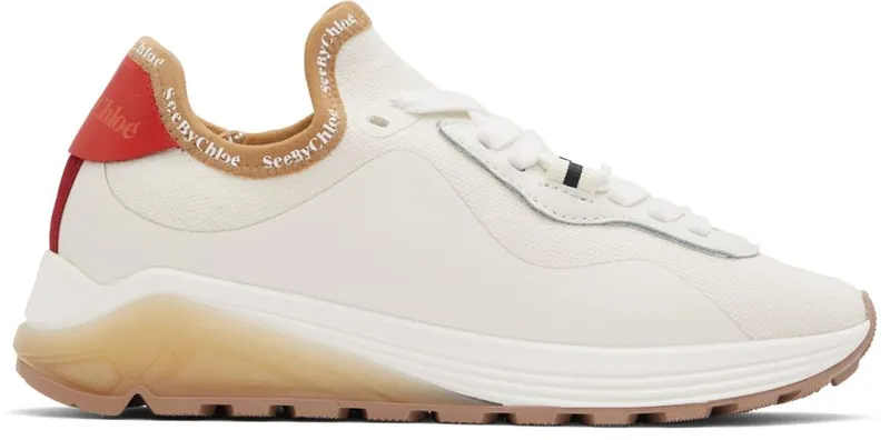 See by Chloé Beige Brett Sneakers (SB38181A 15341)