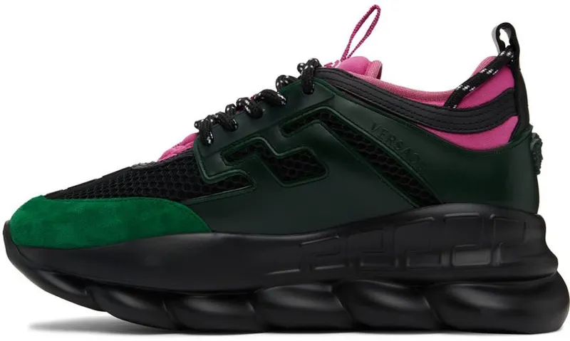 Versace Black Chain Reaction Sneakers (DSU7071E D7CTG)