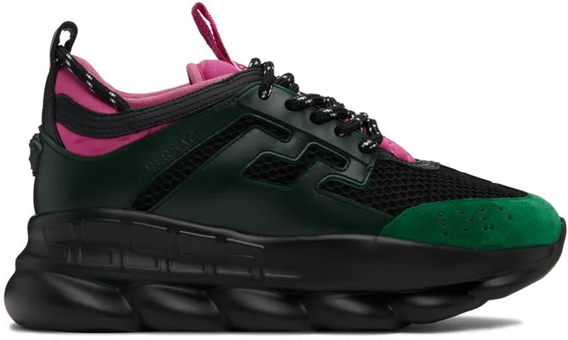 Versace Black Chain Reaction Sneakers (DSU7071E D7CTG)