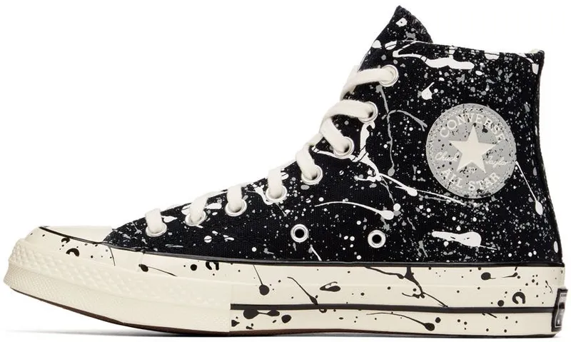 Converse Chuck 70 Archive Paint Splatter Zwart/ash Stone/egret