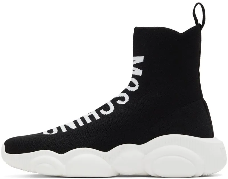 Moschino Black Sock Teddy Sneakers (MA15093G0E_ MT0)