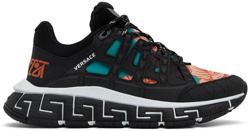 Versace Black Trigreca Sneakers (DSU8094 1A03521)