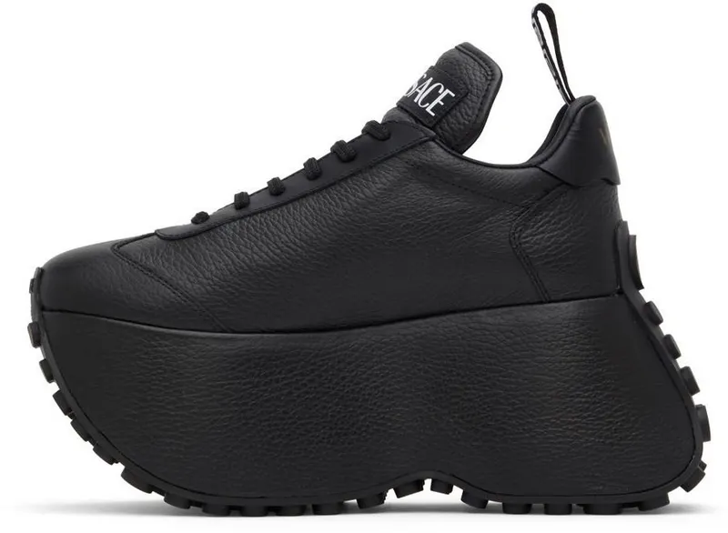 Versace Black Triplatform Sneakers (1004529_1A03272_1B00V)