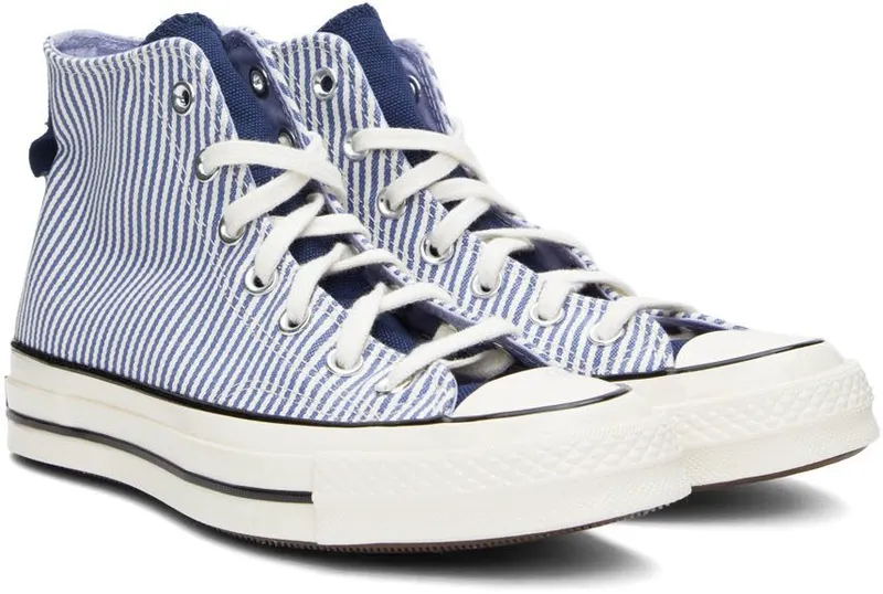 Converse Chuck 70 Crafted Stripe Washed Indigo/egret/zwart
