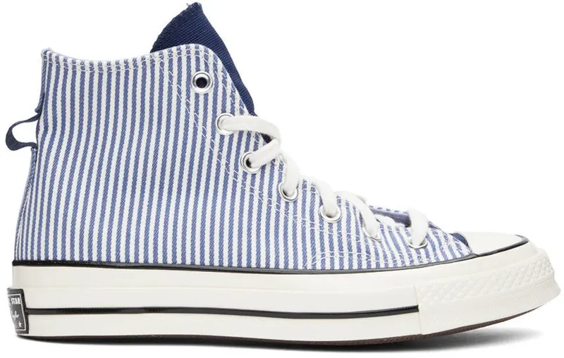 Converse Chuck 70 Crafted Stripe Washed Indigo/egret/zwart