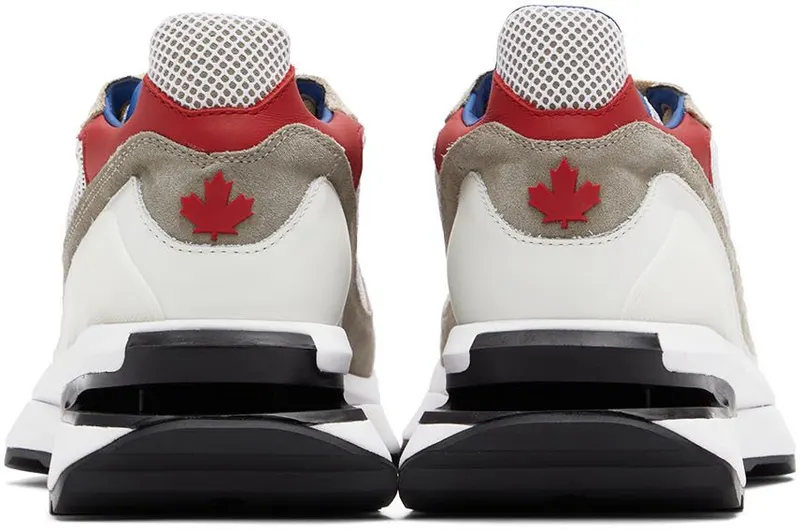 Dsquared2 Gray & Red Slash Sneakers (SNM0240_36705148_M1476)
