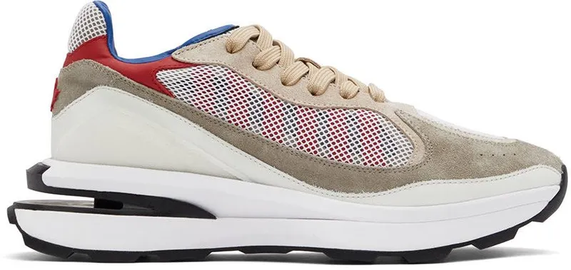 Dsquared2 Gray & Red Slash Sneakers (SNM0240_36705148_M1476)