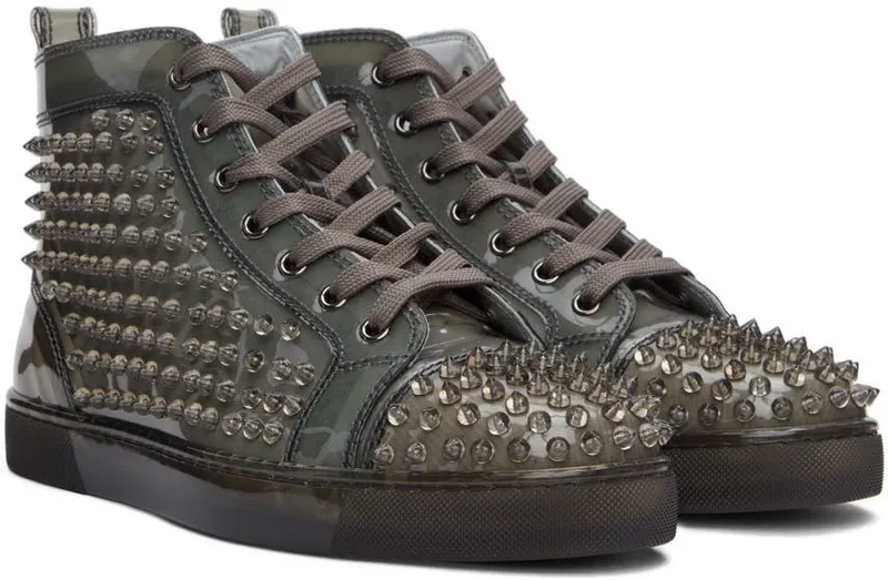 Christian Louboutin Gray Louix Ray Sneakers (1220864)