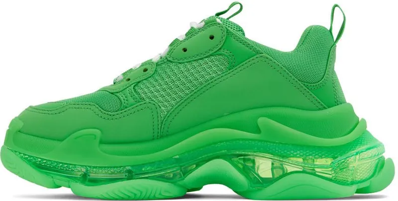 Balenciaga Green Triple S Sneakers (541624-W2GA1-3510)