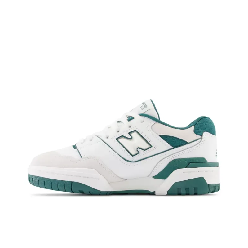 New Balance 550 GS White Vintage Teal (GSB550TA)