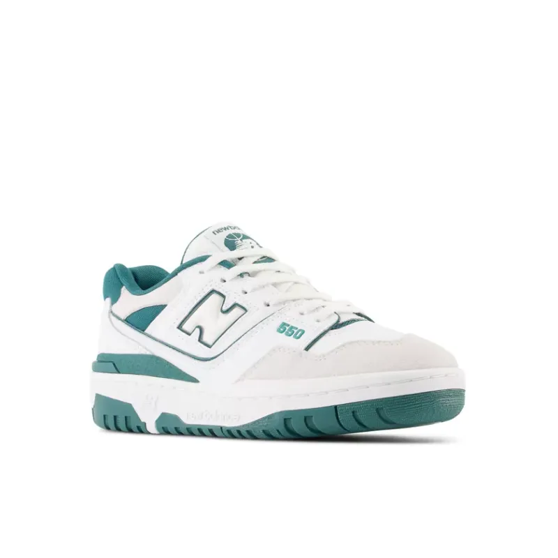 New Balance 550 GS White Vintage Teal (GSB550TA)