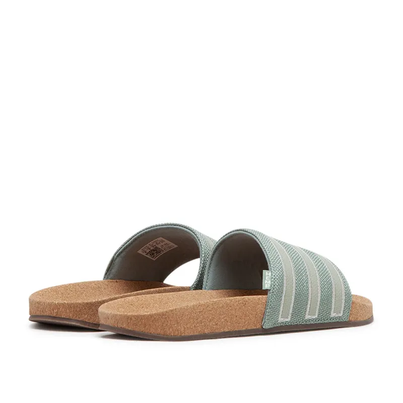 adidas Adilette (Silver / Mint / Brown)