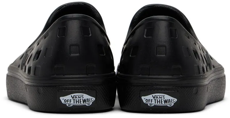 Vans Kids Black Slip-On TRK Little Kids Sneakers (VN0A4UVIBLK1)
