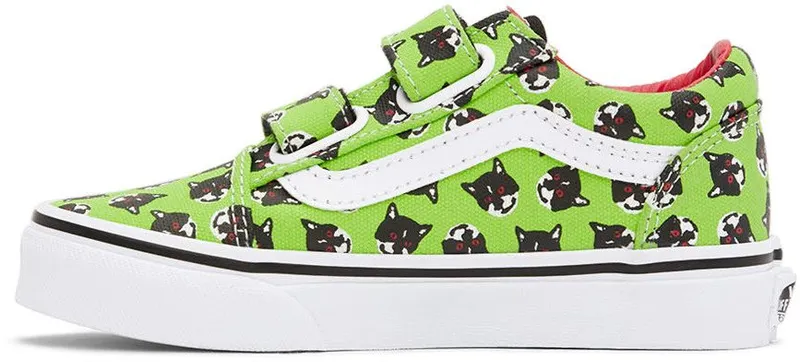 Vans Kids Green Sarah Andelman Edition Old Skool V Little Kids Sneakers (VN0A4BUV448)