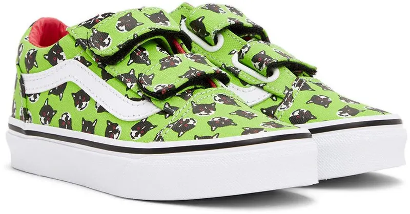 Vans Kids Green Sarah Andelman Edition Old Skool V Little Kids Sneakers (VN0A4BUV448)