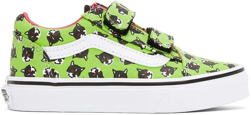 Vans Kids Green Sarah Andelman Edition Old Skool V Little Kids Sneakers (VN0A4BUV448)