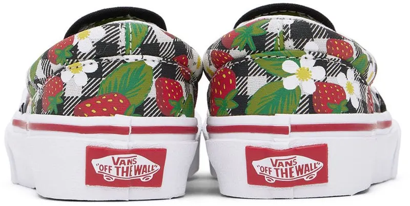 Vans Kids Multicolor Gingham Classic Slip-On Little Kids Sneakers (VN0A7Q5GARU1)